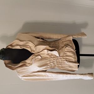 SOLD Samuel Dong Chamoange colored Ruffled top